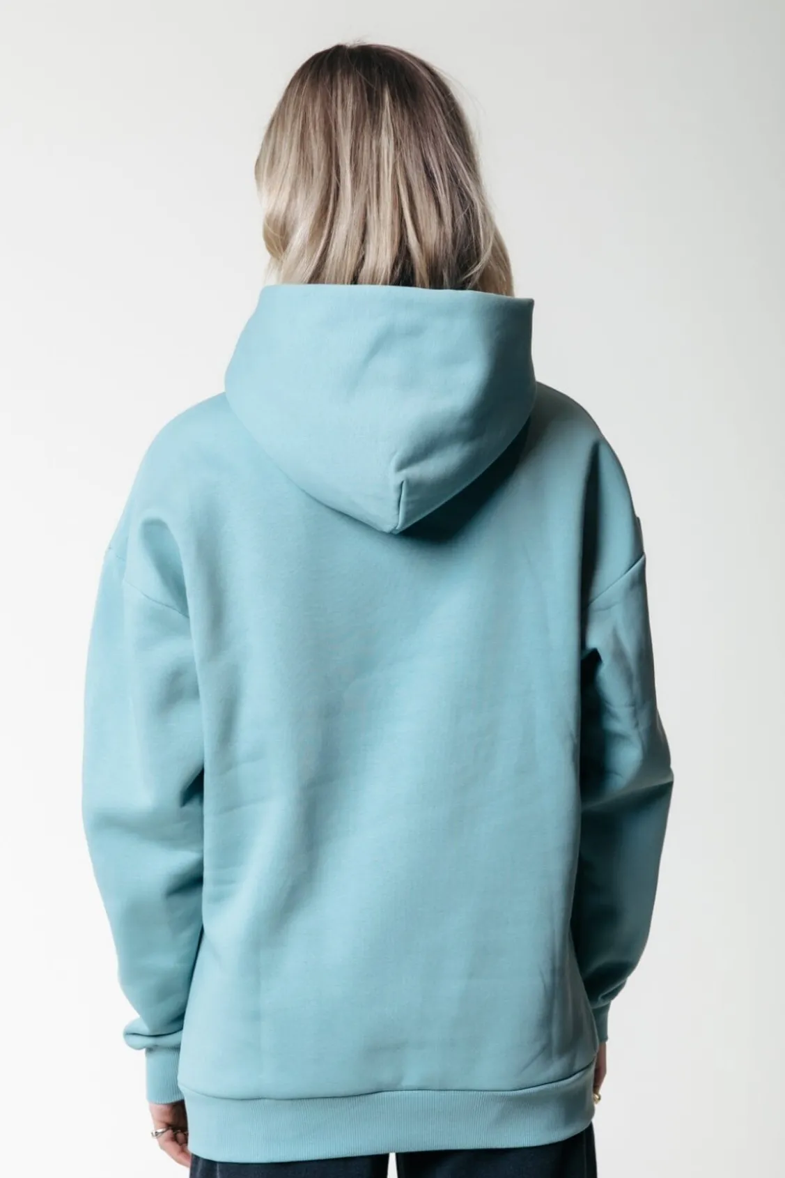 Hoodies<Colourful Rebel Box Logo Hoodie | Mineral blue Mineralblue