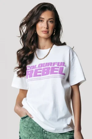 T-shirts<Colourful Rebel Puff Logo T-shirt | Standard white Standardwhite