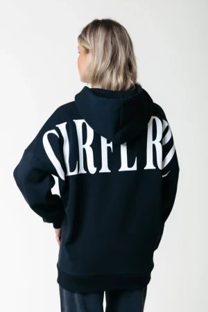 Hoodies<Colourful Rebel CR Back Logo Hoodie | Off black / Washed black