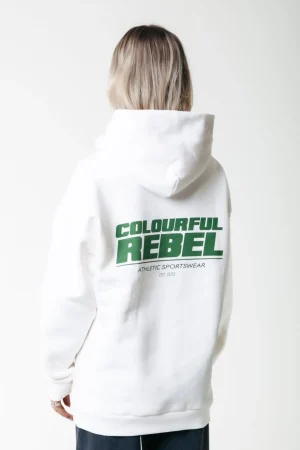 Hoodies<Colourful Rebel CR Bold Logo Hoodie | Off white Offwhite