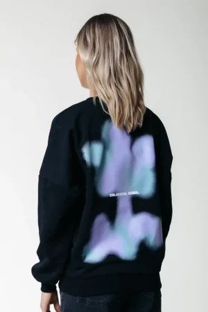 Truien<Colourful Rebel Faded Flower Sweat | Black