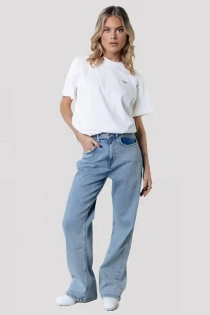 Broeken<Colourful Rebel Gaias High Rise Denim | Light blue denim Lightbluedenim