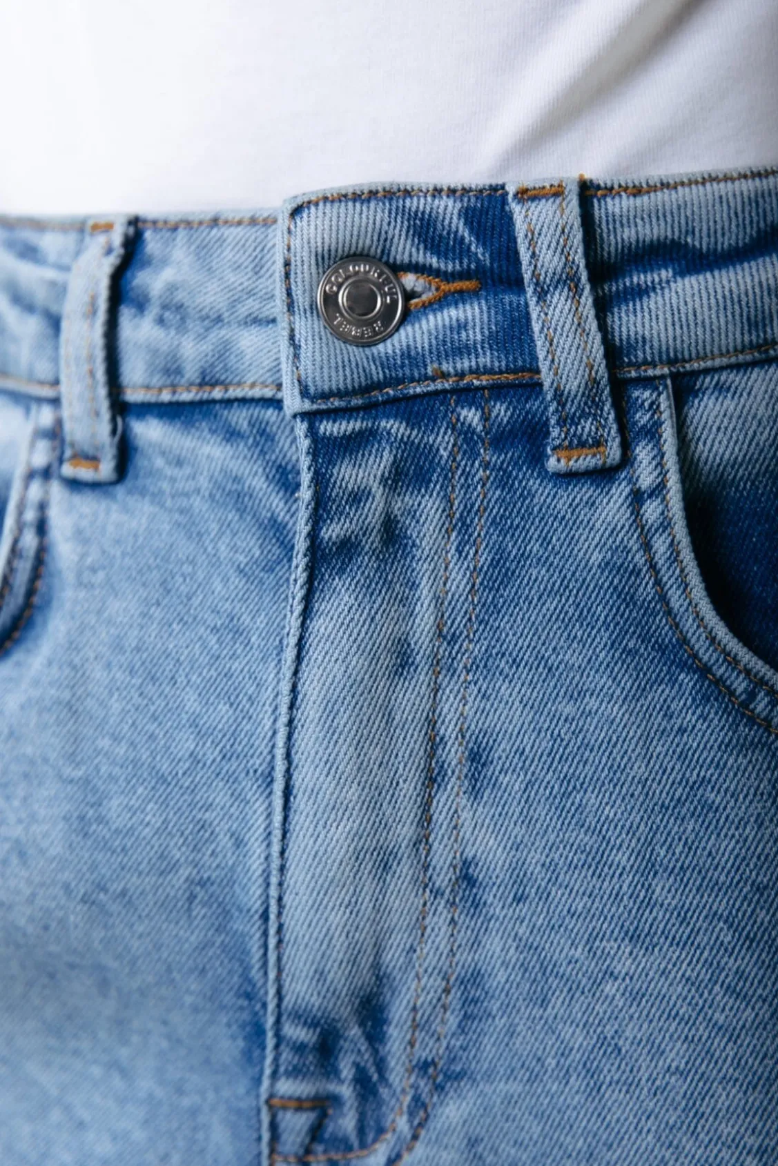 Broeken<Colourful Rebel Gaias High Rise Denim | Light blue denim Lightbluedenim