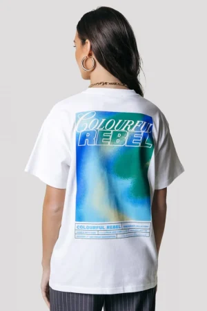 T-shirts<Colourful Rebel Gradient Poster T-shirt | Standard white Standardwhite