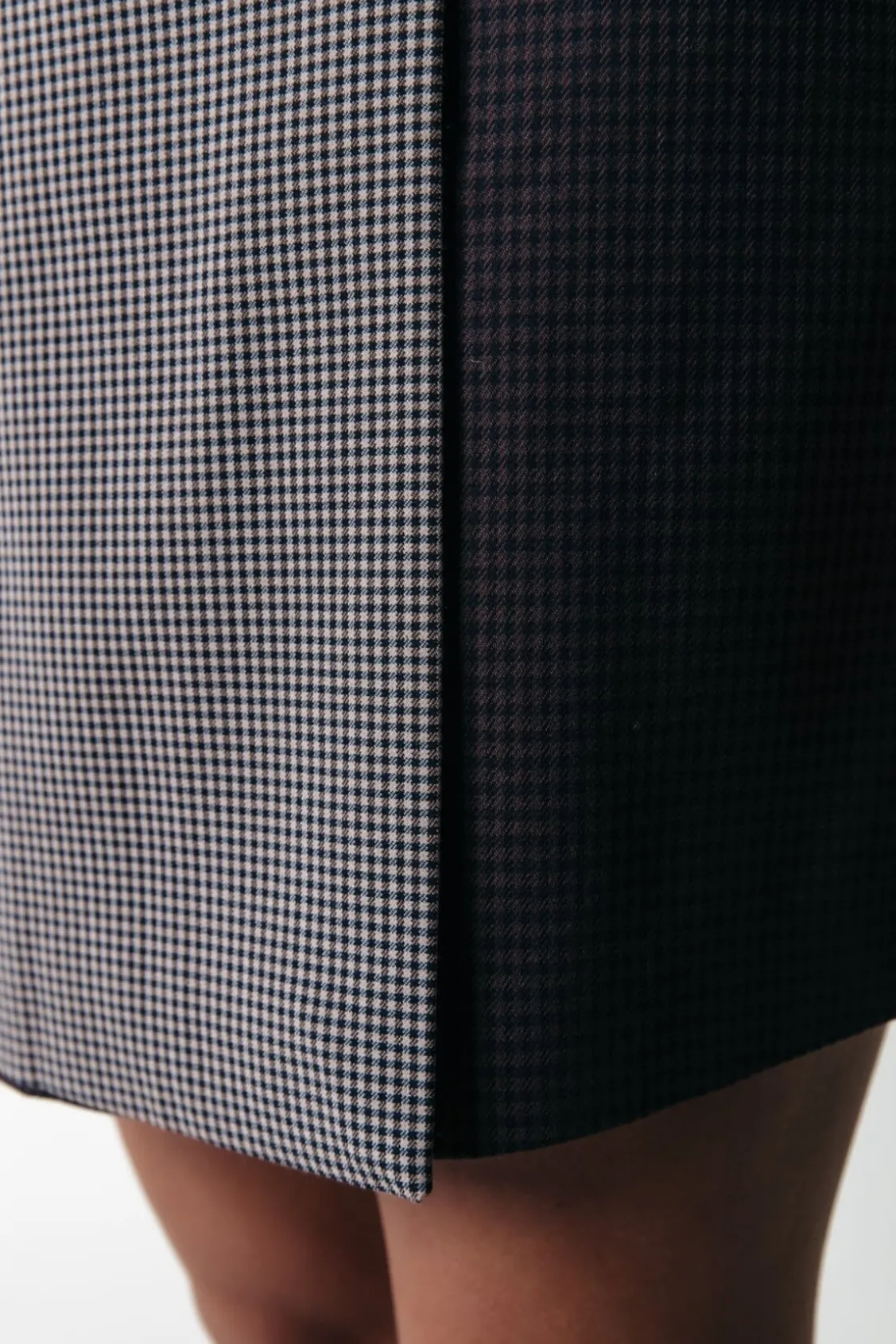 Rokken<Colourful Rebel Maeve Check Skirt | Darkest Brown Darkestbrown