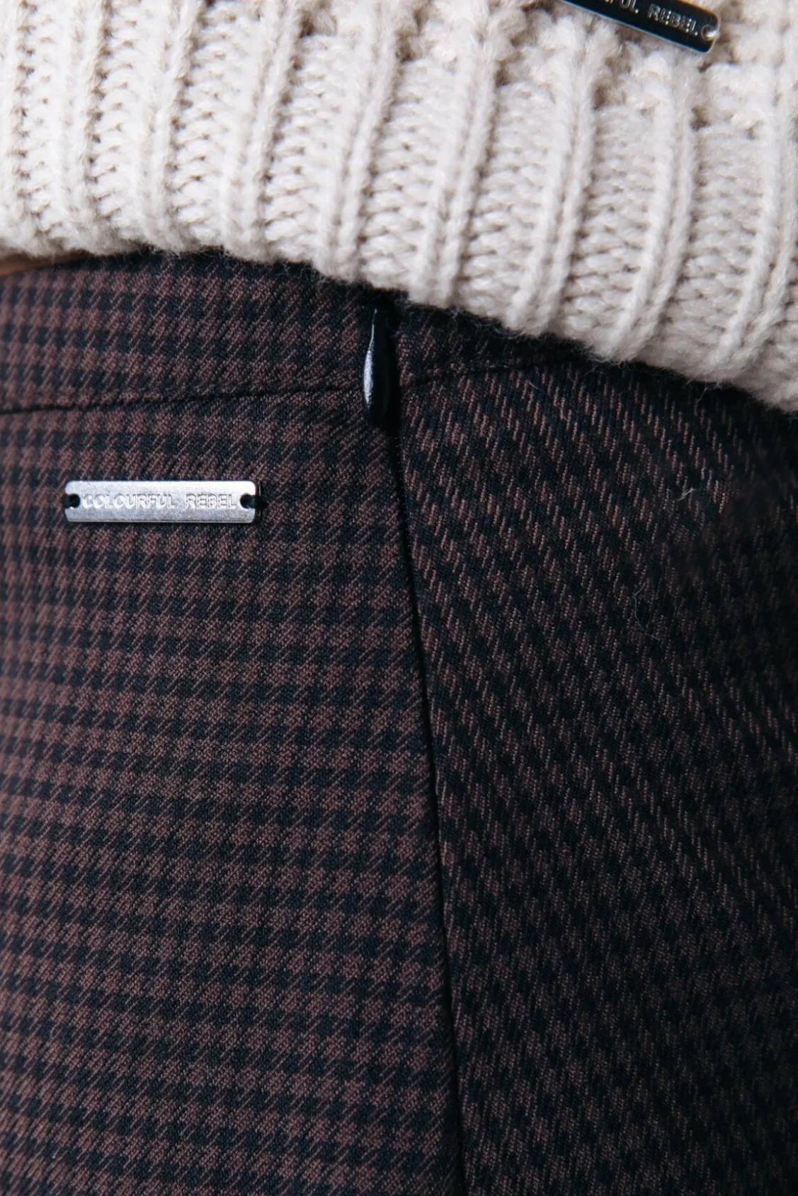 Rokken<Colourful Rebel Maeve Check Skirt | Darkest Brown Darkestbrown