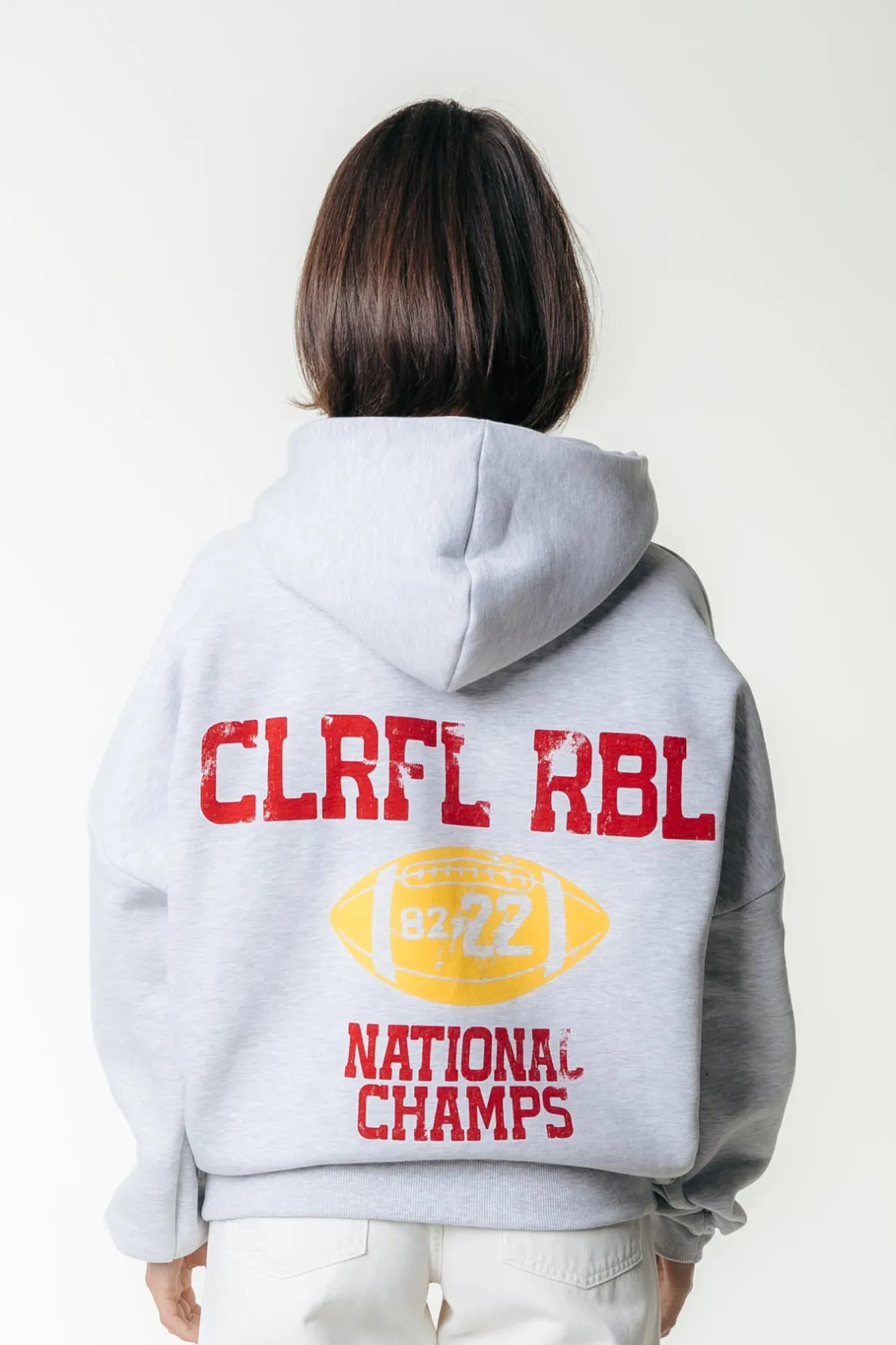 Hoodies<Colourful Rebel National Champs Hoodie | Light grey melange Lightgreymelange