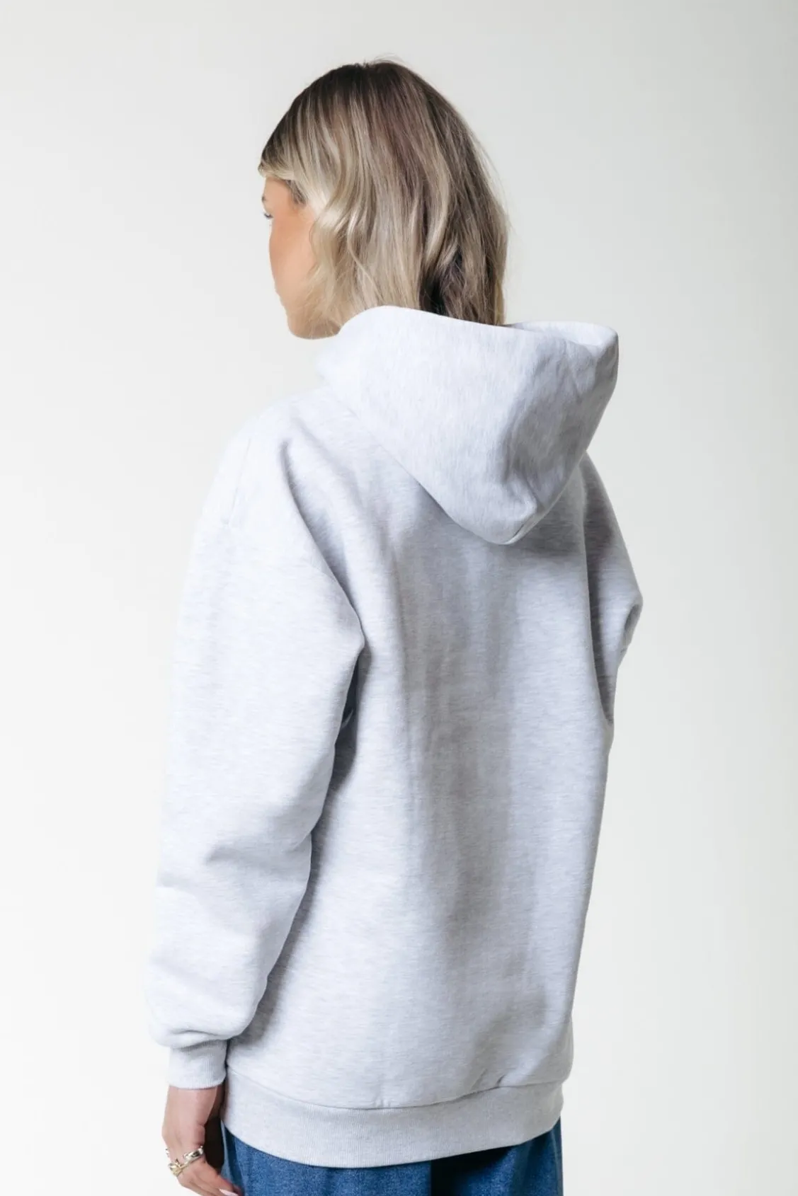 Hoodies<Colourful Rebel Puff Logo Hoodie | Light grey melange Lightgreymelange