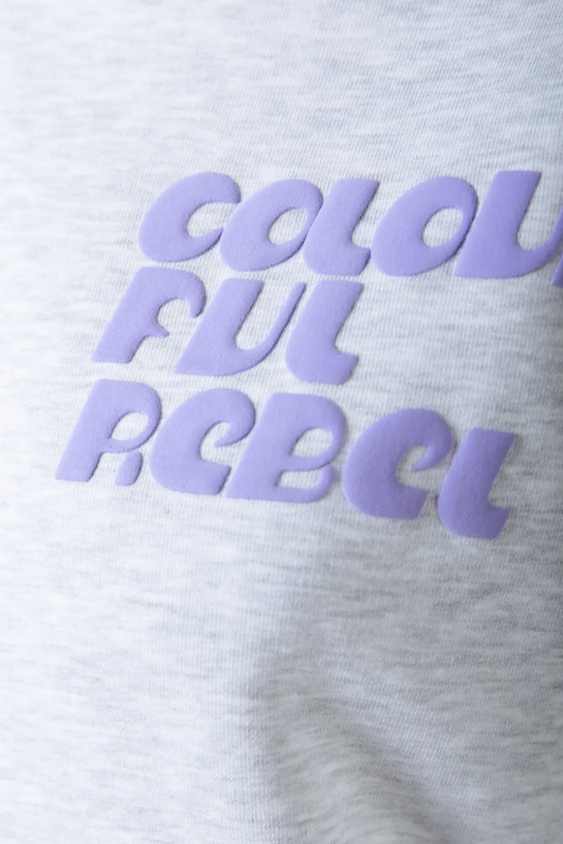 Truien<Colourful Rebel Puff Logo Sweat | Light grey melange Lightgreymelange