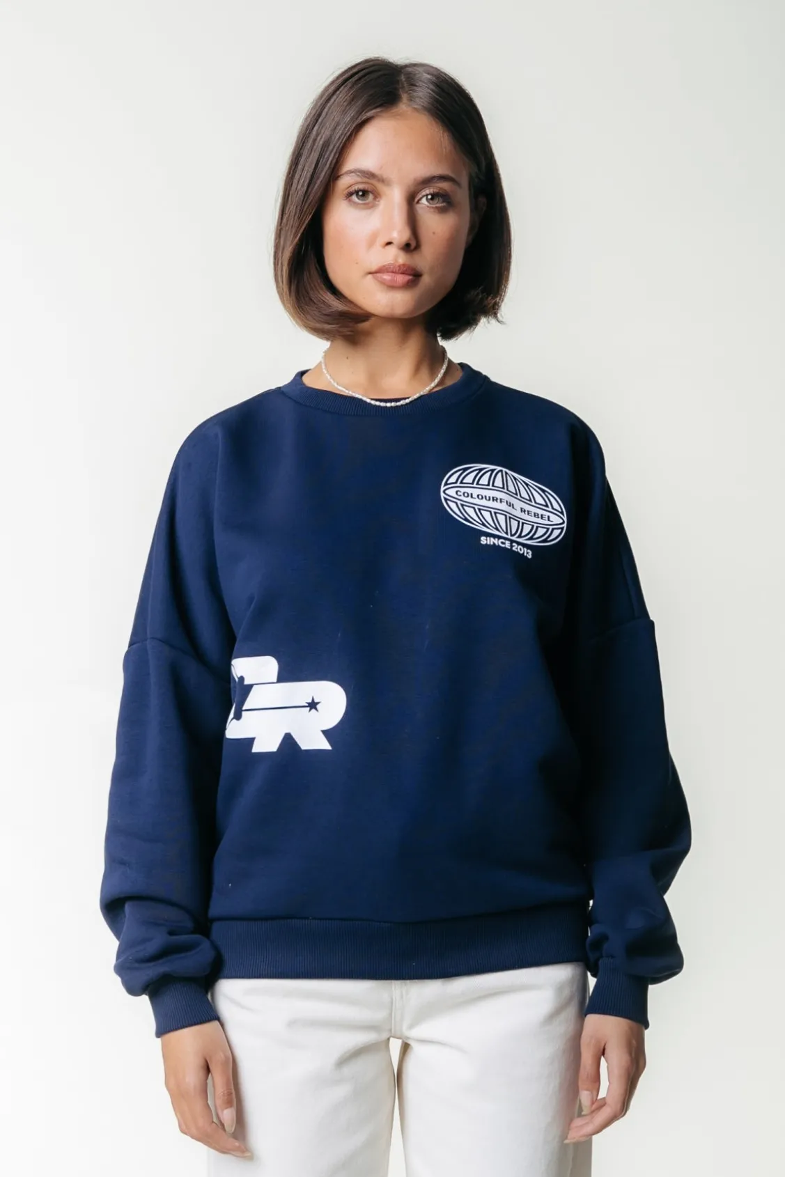 Truien<Colourful Rebel Racer Logo Sweat | Dark Navy Darknavy