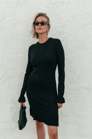 Jurken<Colourful Rebel Robijn Fine Knit Dress | Black