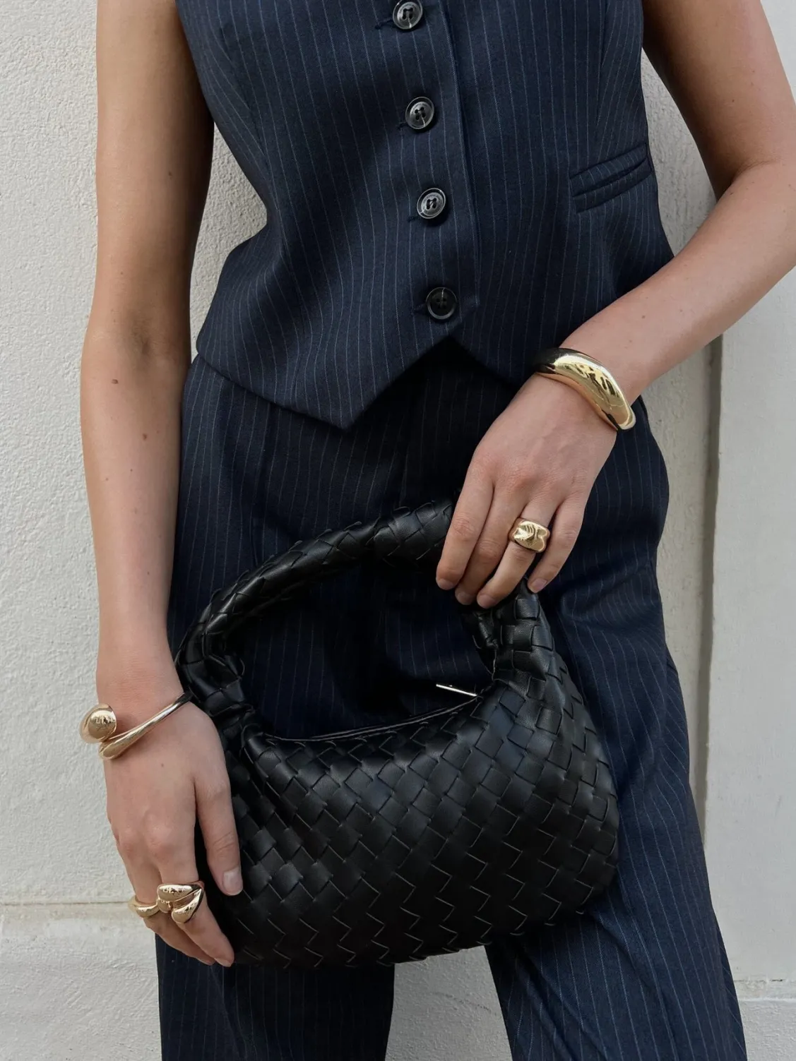 Pakken<Colourful Rebel Rus Pinstripe Straight Pants | Dark blue Darkblue