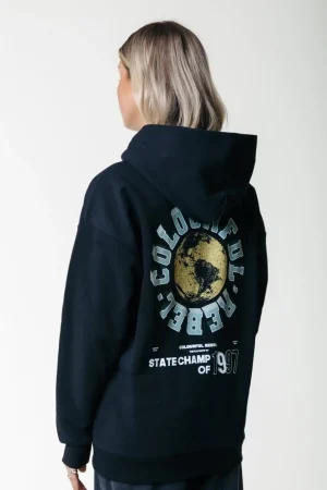 Hoodies<Colourful Rebel State Champ Hoodie | Black
