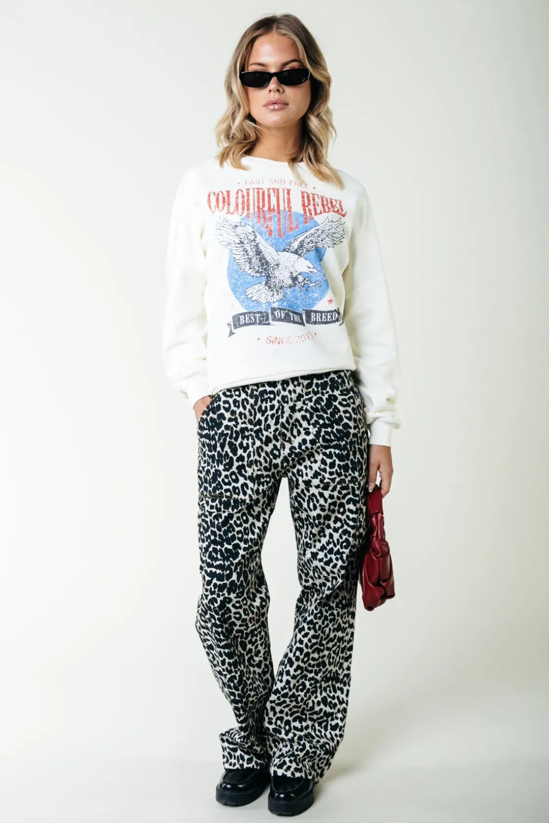 Broeken<Colourful Rebel Tinsley Denim Worker Pants | Beige