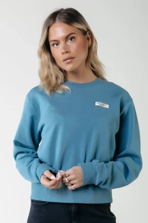 Truien<Colourful Rebel Uni Label Sweat | Soft petrol Softpetrol