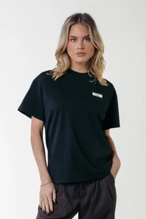 T-shirts<Colourful Rebel Uni Label T-shirt | Black